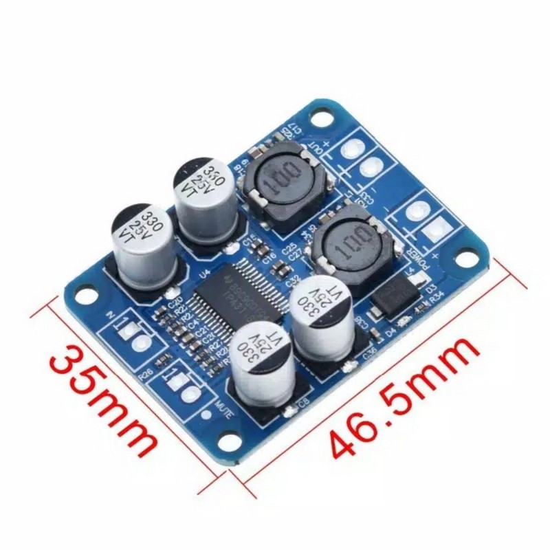 MODUL AUDIO AMPLIFIER TPA3118 PBTL 60W Mono AMP Module Chip 1X60W 4-8 Ohms 8-24V