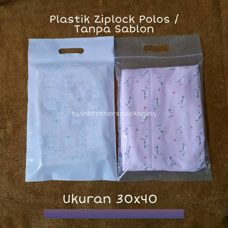 Jual Plastik Ziplock Polos Tanpa Sablon 30x40 Shopee Indonesia 9746