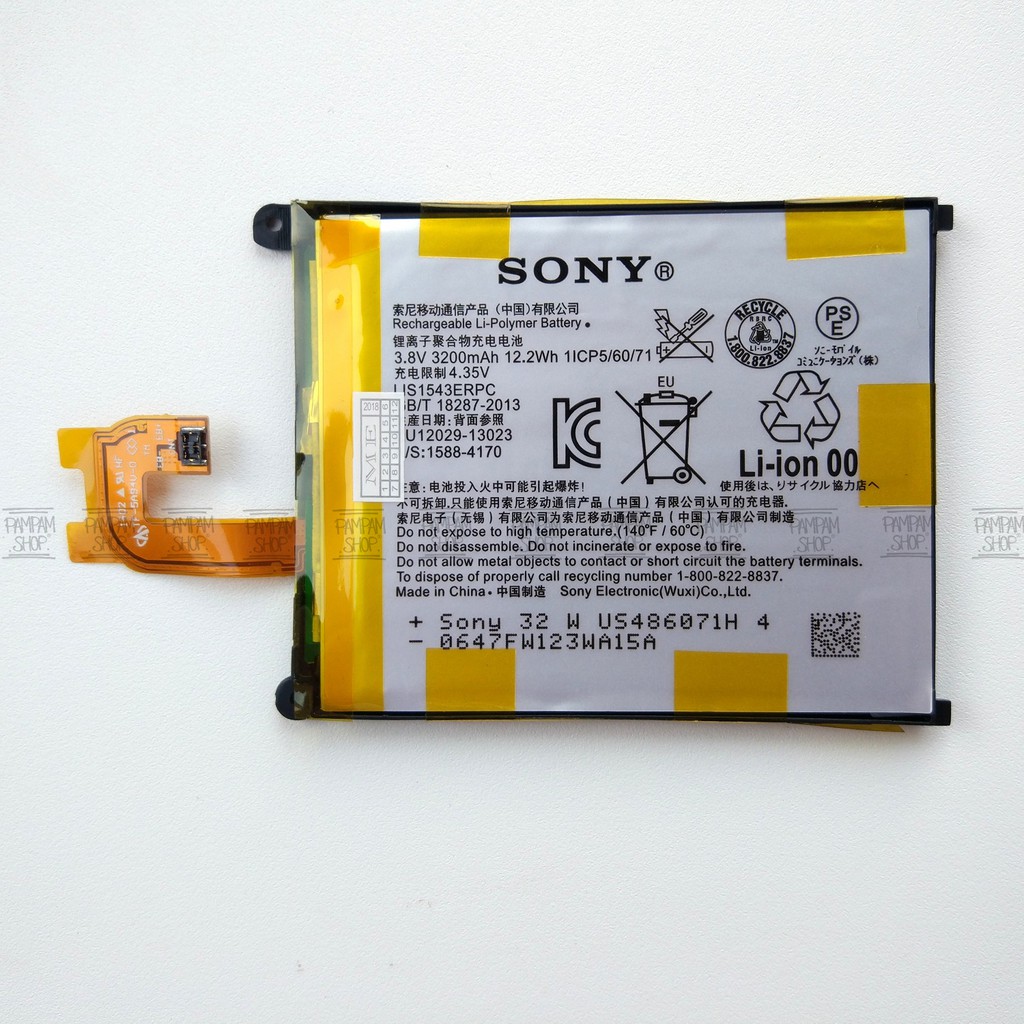 Baterai Sony Xperia Z2 D6503 LIS1543ERPC Original OEM Batrai Batre Battery HP LIS1543 ERPC