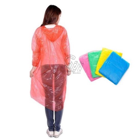 Cheaper-Jas Hujan Plastik Jas Hujan Sekali Pakai Bahan Plastik Disposable Raincoat