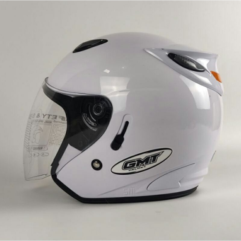 HELM HALF FACE DOUBLE VISOR HELM MOTOR/HELM GMT/HELM MURAH/HELM COWOK CEWEK WANITA PRIA DEWASA SNI ORIGINAL HELM DEWASA HELEM