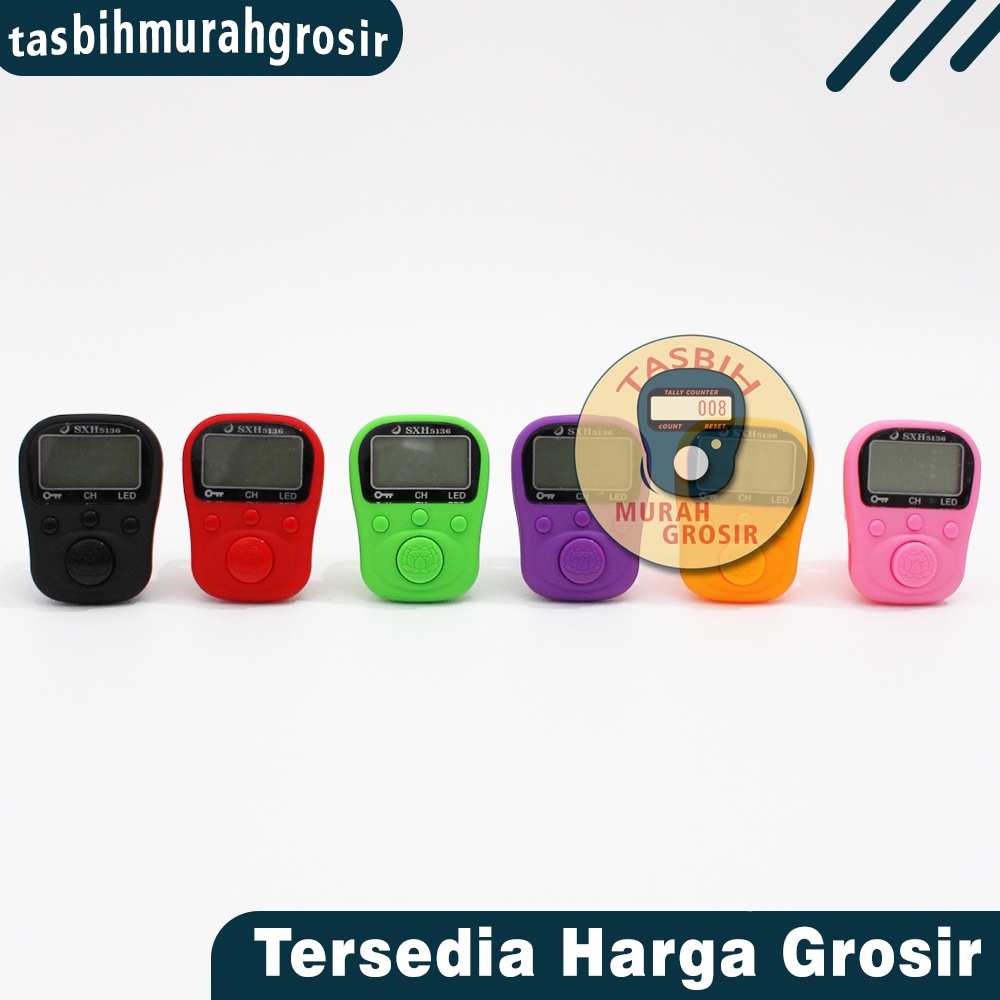 Tasbih Digital Premium 5 Chanel Recharge atau Cas / Tally Counter Rechargeable Premium