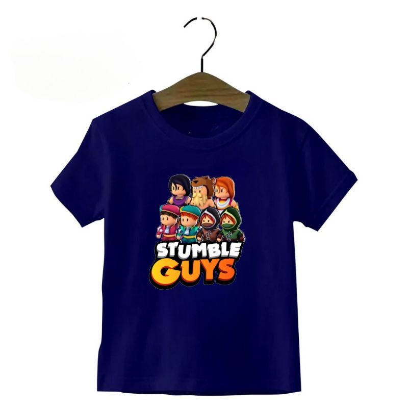 Baju Kaos  Atasan Anak Stumble Guys skin Terbaru (s7) untuk Anak Laki laki dan perempuan/Remaja