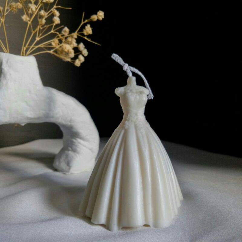 LILIN AROMATERAPI BENTUK GAUN MINI