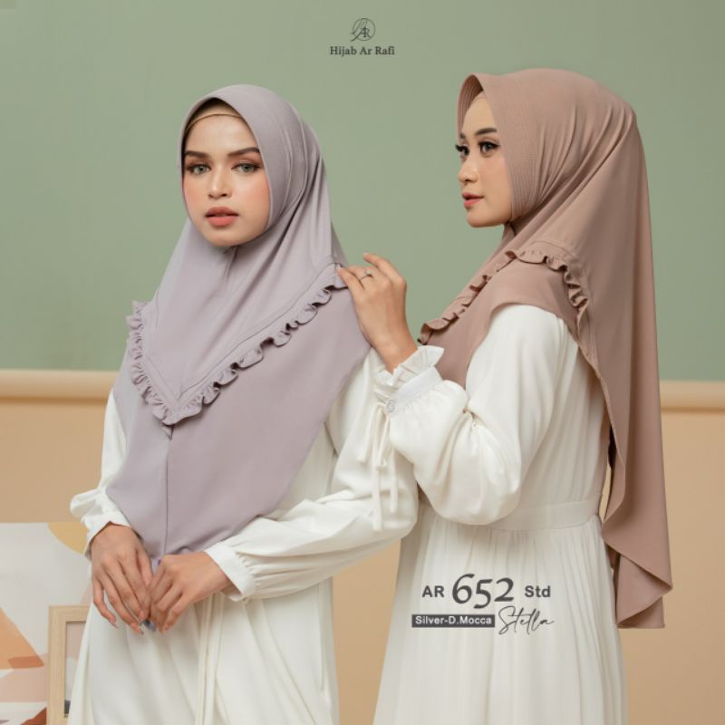 Hijab Ar Rafi AR 652✔️Terbaru✔️ jilbab kerudung bergo instan krudung ar rafi wanita muslimah remaja 