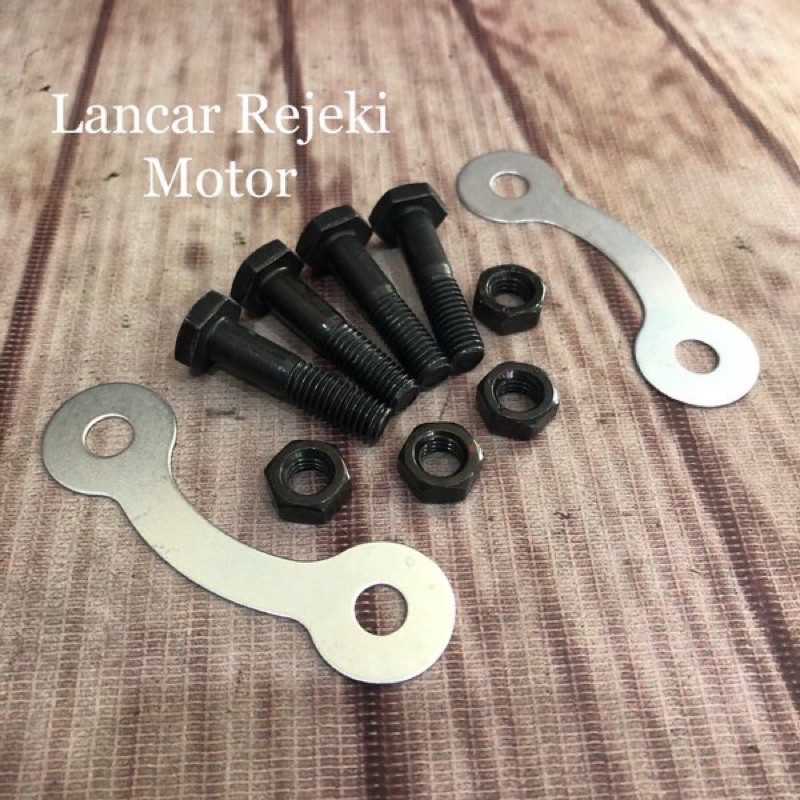 set baut mur plus kancingan kancingan gear ger gir belakang yamaha yb 100 l2g l2sn v75 v80 rxk rx100