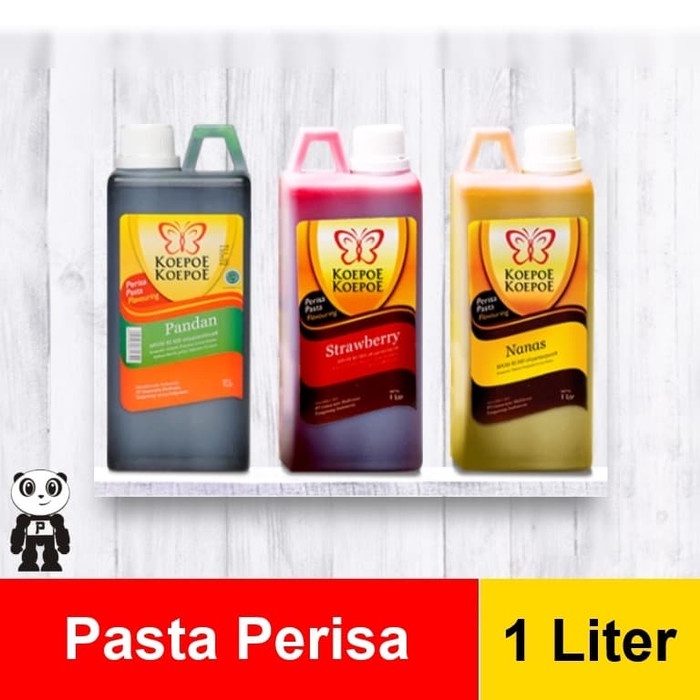 

Siap Kirim Koepoe Koepoe Pasta Perisa 1 Liter Komplit Pandan Vanilla Coklat - Pandan