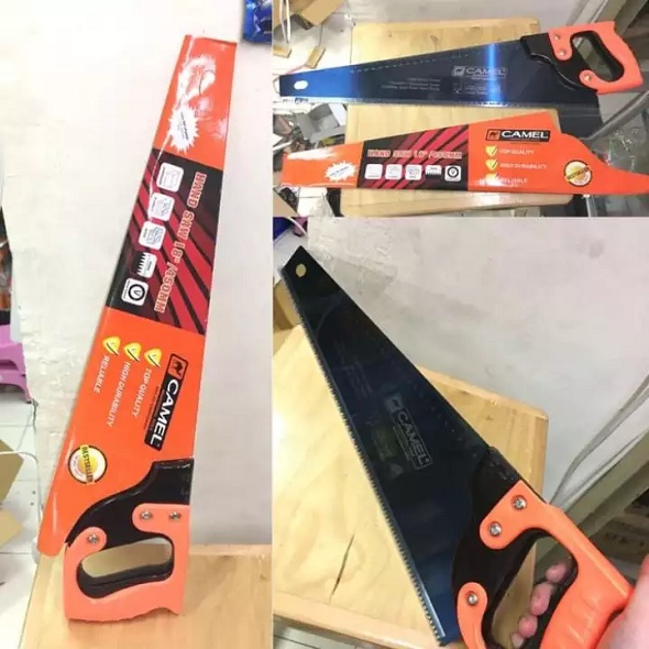 PROMO GERGAJI KAYU MURAH Gergaji Gorok Kayu Professional Hand Saw 18 inch 450 CAMEL-6