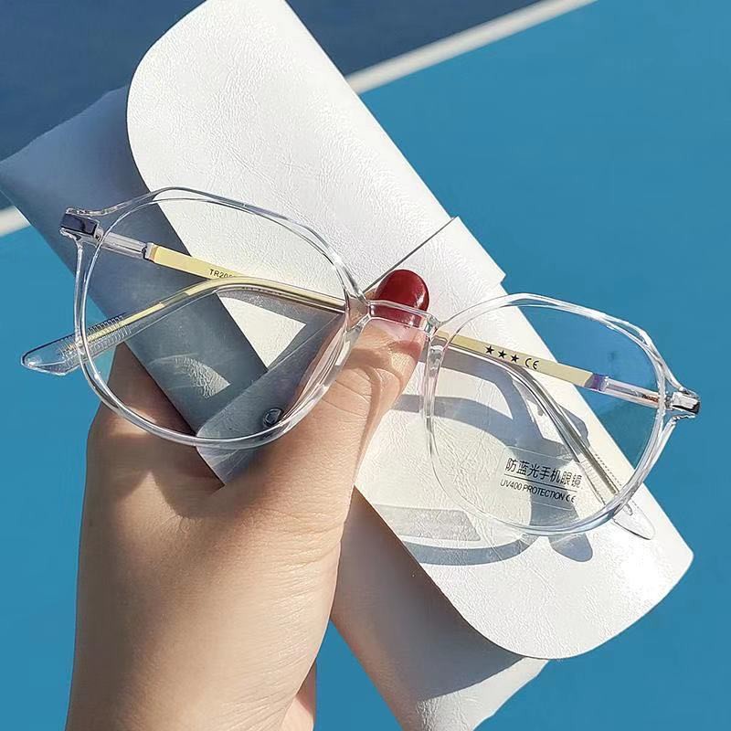 Kacamata frame Bulat anti Radiasi Gaya fashion