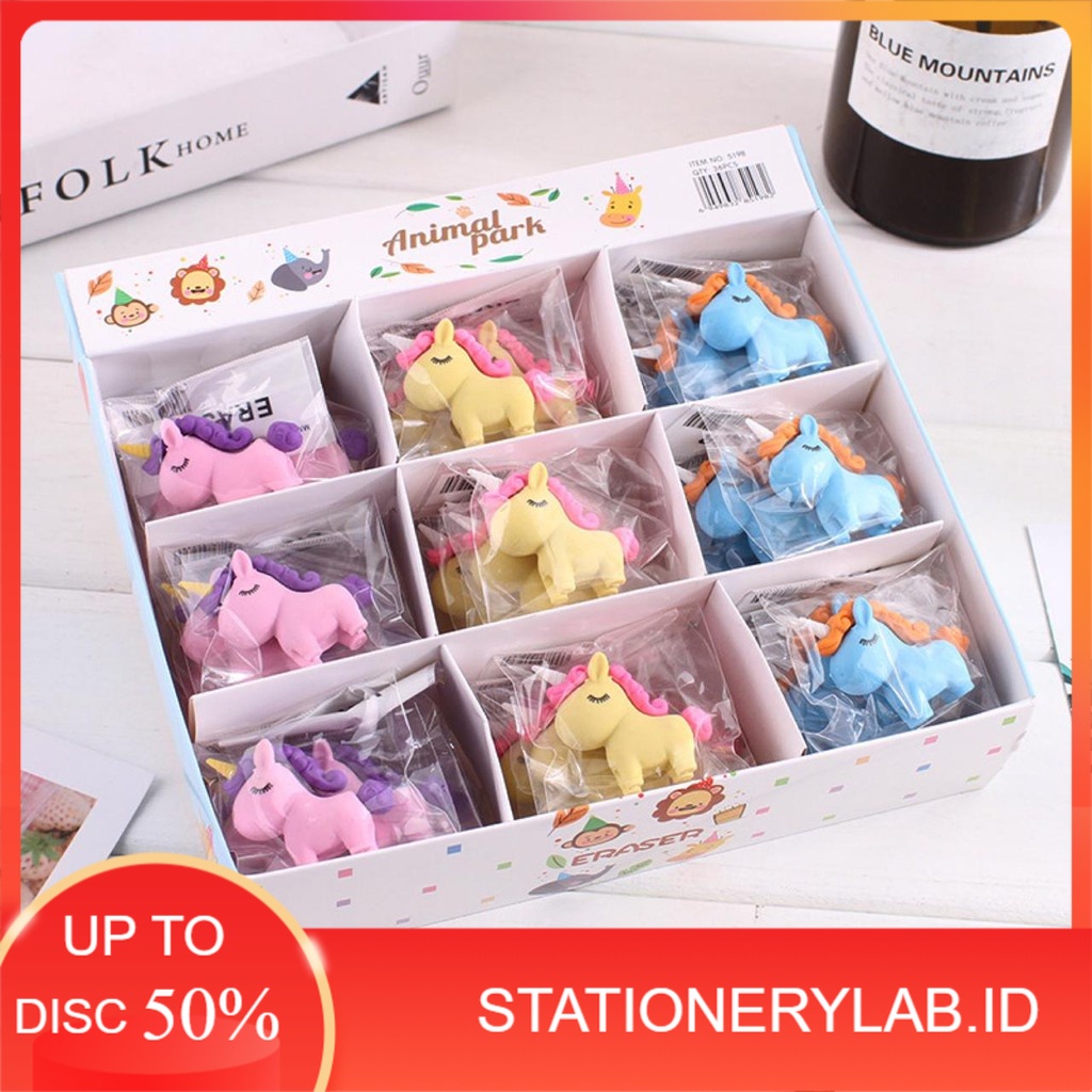 

LAB E027 | PENGHAPUS MODEL UNICORN| HARGA PER 1 PCS | ERASER UNICORN