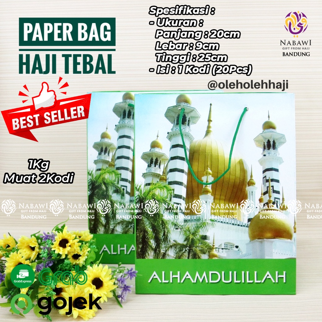 

Tas Haji Tanggung Tebal/Tas Souvenir Murah/Tas Oleh Oleh Haji Umroh Bandung