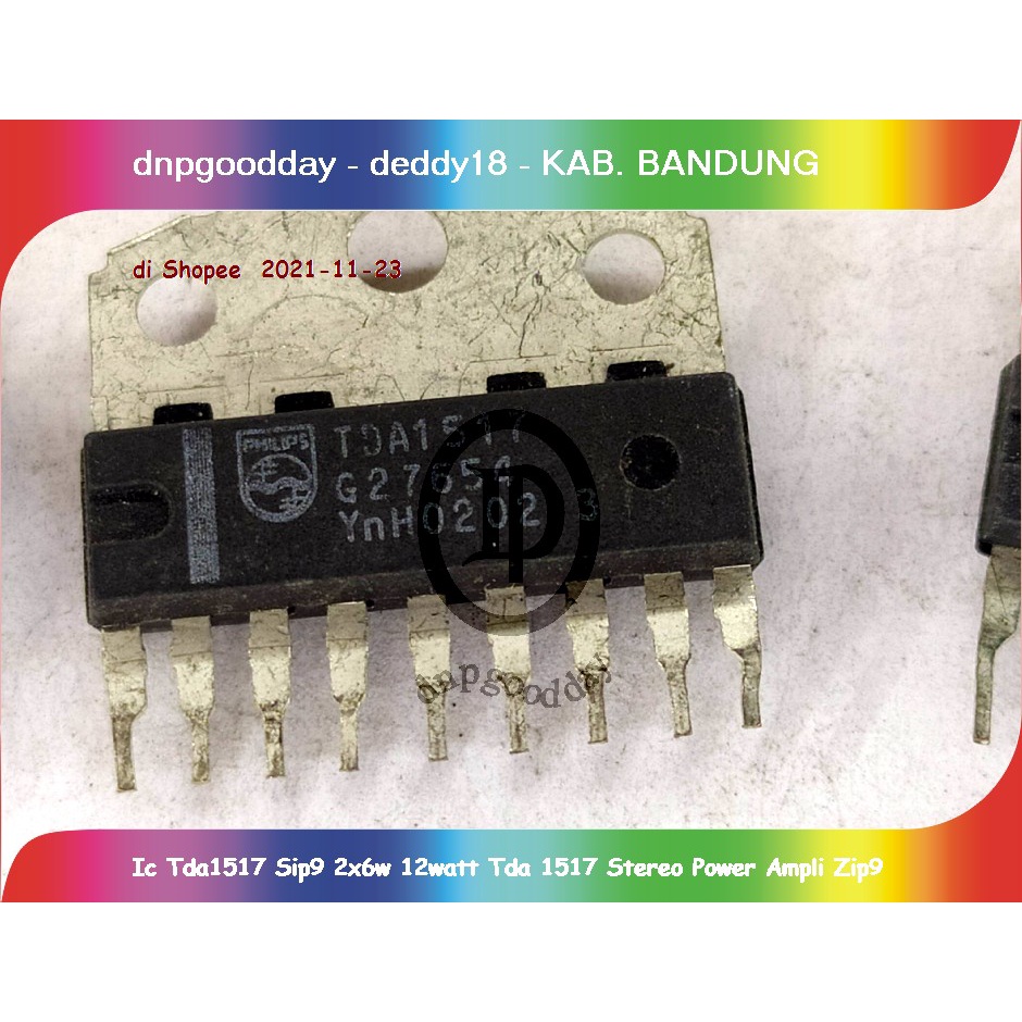 Ic Tda1517 Sip9 2x6w 12watt Tda 1517 Stereo Power Ampli Zip9
