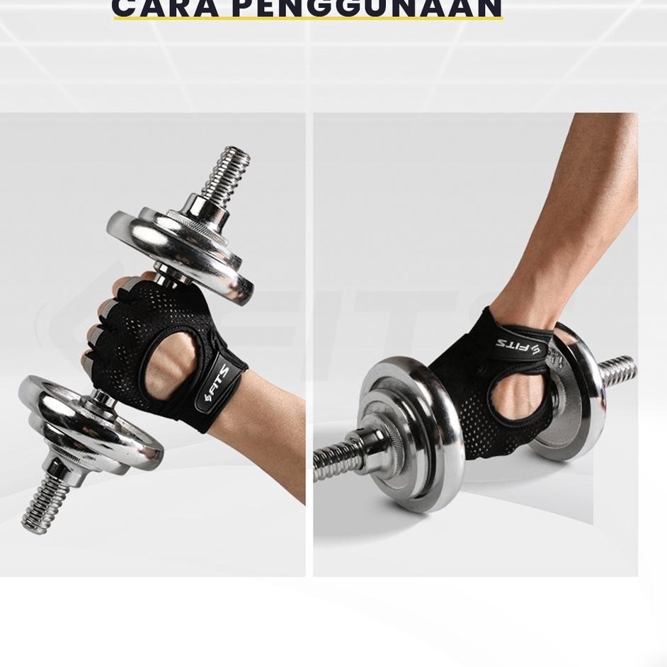 Model Spesial FITS Glove Fitness Gym Microfiber Sarung Tangan Fitness Gym Sepeda Olahraga