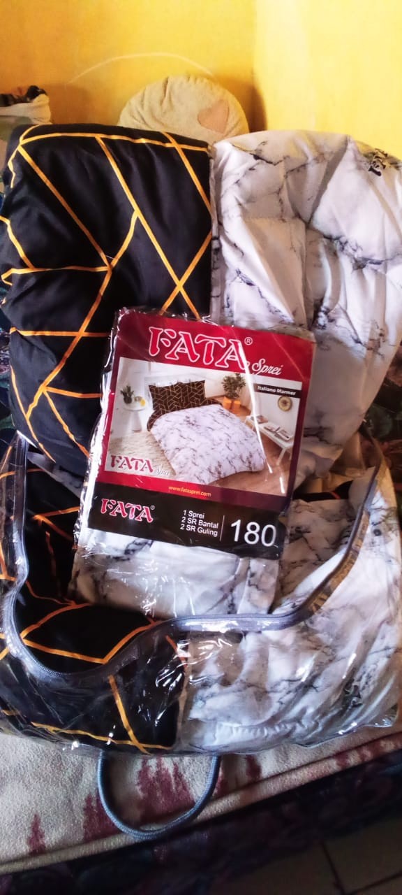 Fata - Bed Cover New Motif Size King 180x200 - Size Queen 160x200