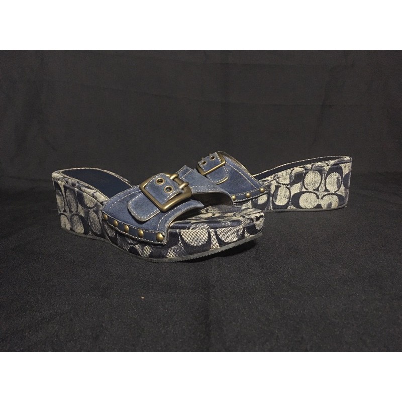 COACH Wedges Platform Sandal, 100% Original, VINTAGE Branded Second