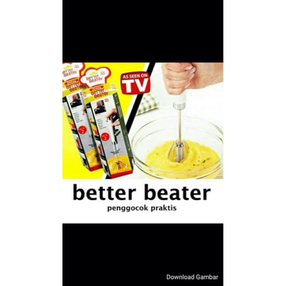 [ NEW PRODUK ] BETTER BEATER / PENGADUK TELUR / PENGOCOK TELUR bkn snap n grip 1SET GET 2