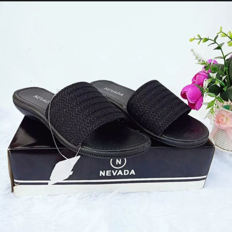 Sandal Flat Rajut import terbaru-Sandal Cewek Kekinian Murah Gratis Ongkir