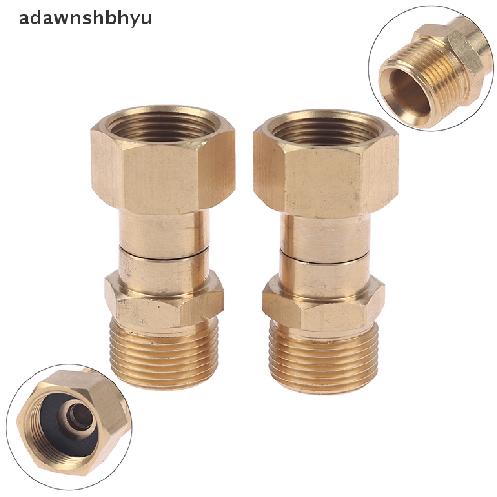 Konektor Sambungan Putar Mesin Cuci Tekanan Tinggi Kuningan adawnshbhyu Fitting Selang M22 Connector