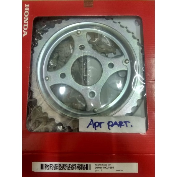 Rantai Gear Ger Gir Set Honda Tiger Lama / Tiger Revo Original Ahm 06401KCJ691