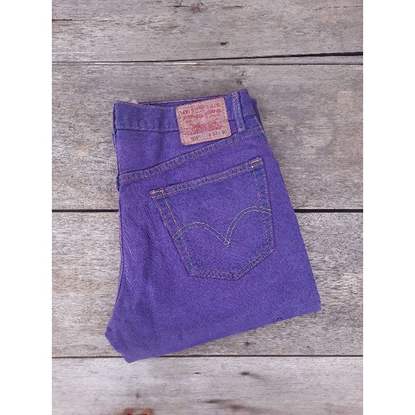 levis 505 regular ungu purple size 33 second original preloved