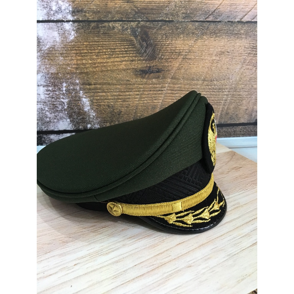 Miniatur Topi Pet TNI AD Pamen | Miniatur Pet AD | Miniatur Patung AD -- Bahan