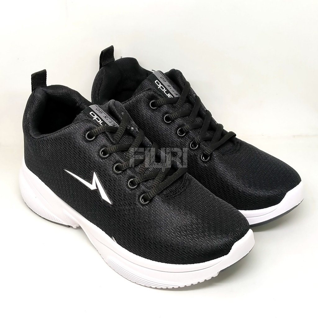 FIURI - ANDO ORIGINAL - YUVI 37-40 HITAM PUTIH - SEPATU SNEAKERS SPORT KANVAS SOL KARET ANAK PEREMPUAN - SEPATU KETS TRENDY WANITA - SEPATU OLAHRAGA LARI FITNES SENAM KERJA KULIAH SEKOLAH SD SMP SMA BERTALI CEWEK MURAH PROMO DISKON BONUS KAOS KAKI