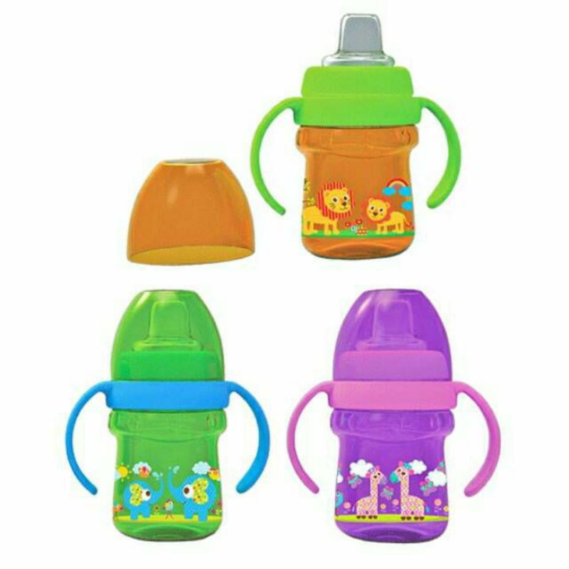 Baby Safe Training Cup Soft Silicone Spout 125ml AP005 | Botol dengan cucupan lunak digigit