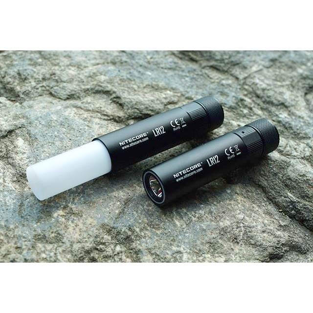 NITECORE Senter 2in1 Design Lipstick CREE XP-L HD V6 1000 Lumens - LR12 - Black