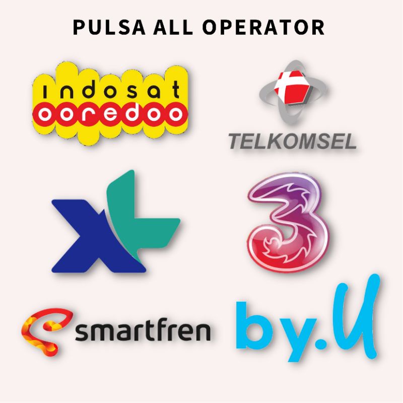 Pulsa ALL OPERATOR Reguler dan Transfer / Telkomsel / Indosat Ooredoo IM3 /  XL / Three / Smartfren 