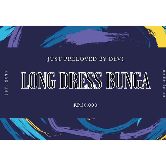 Pl long dress bunga