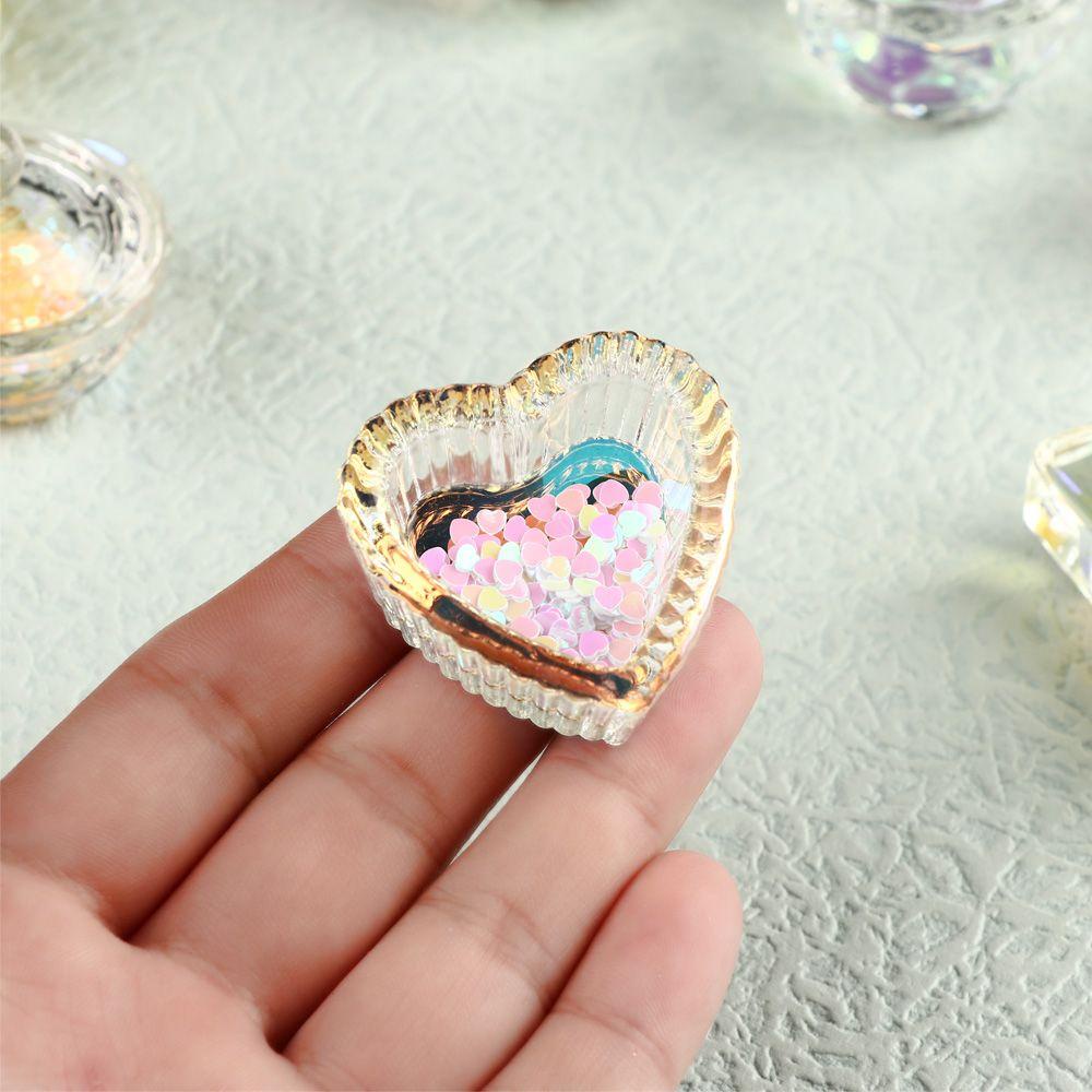 Solighter Nail Art Cup Tappen Piring Hiasan Penyimpanan Cairan Bubuk Mangkok Manicure Tools