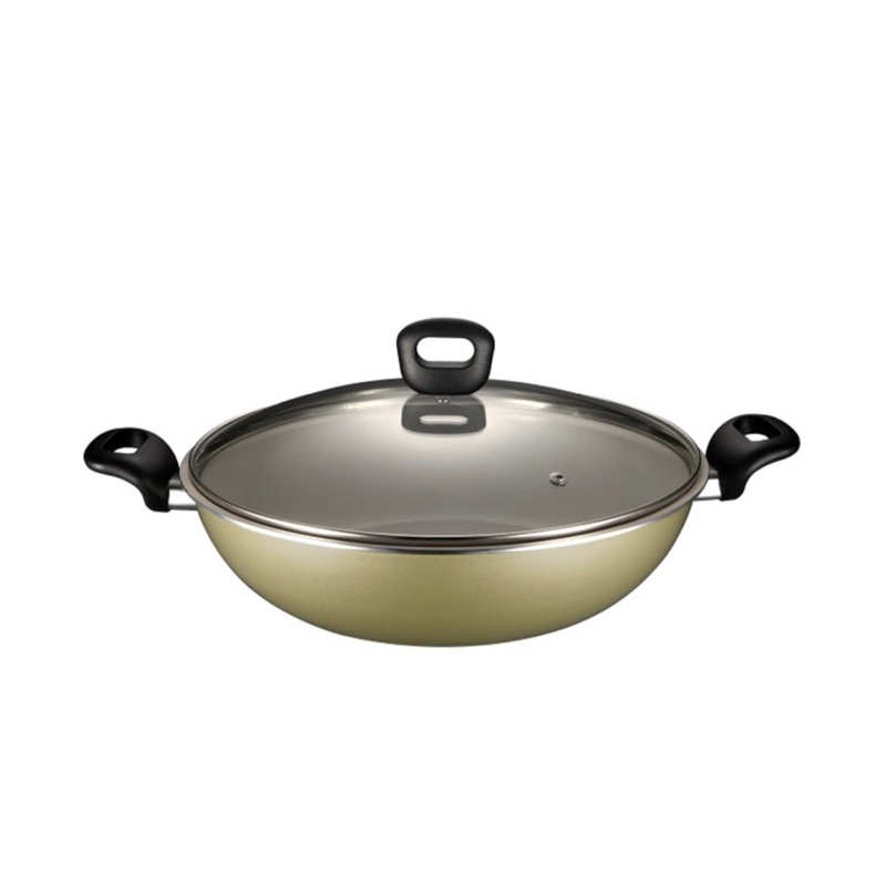 Krischef 32 Cm Wok Pan Dengan Tutup