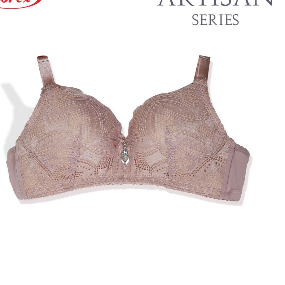 Menarik.. Sorex Bra Busa Sedang Tanpa Kawat Kait 2 Cutting 3/4 Brukat Artisan Setara Cup B-C Harian 