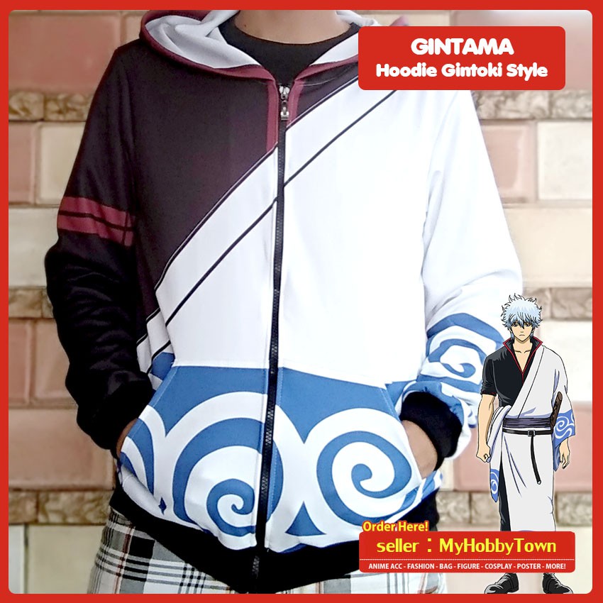 Jaket Anime Gintama Gintoki Full Print