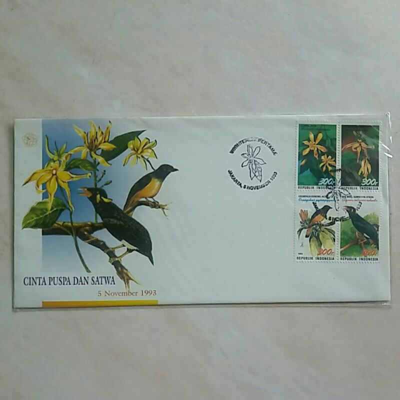 

SHP FDC Sampul Hari Pertama Cinta Puspa dan Satwa 1993