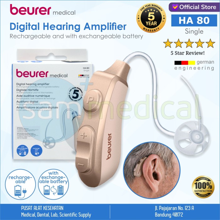 ✨COD✨ Beurer Digital Hearing Aid Amplifier SINGLE / Alat Bantu Dengar HA 80