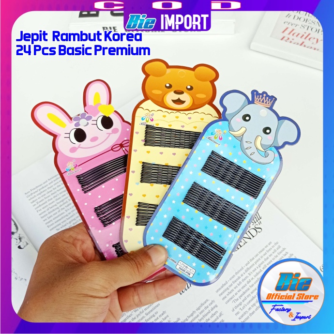 24 Pcs Jepit Lidi Gliter Premium Impor Best Seller