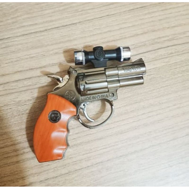 Korek Api Bara Pistol + Senter Revolver / Korek Api Unik