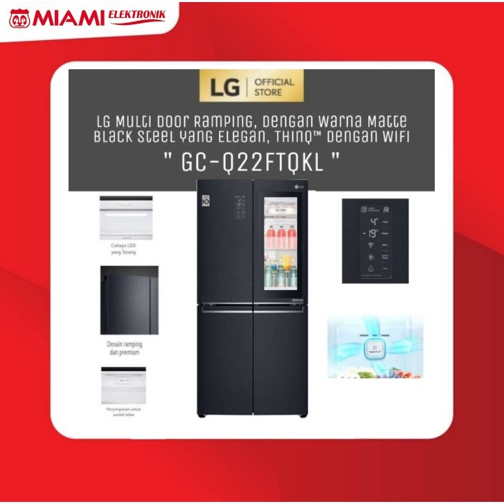 LG GC-Q22FTQKL Kulkas Multi Door 595L