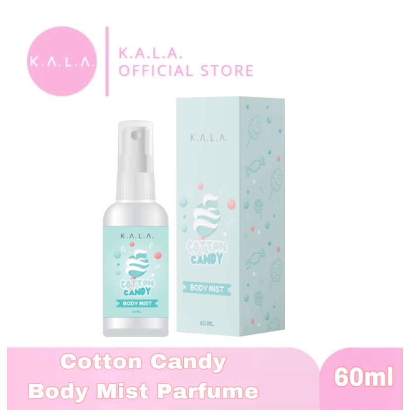 KALA Body Mist Parfum Spray 60ml Parfume Tahan Lama Cotton Candy BPOM