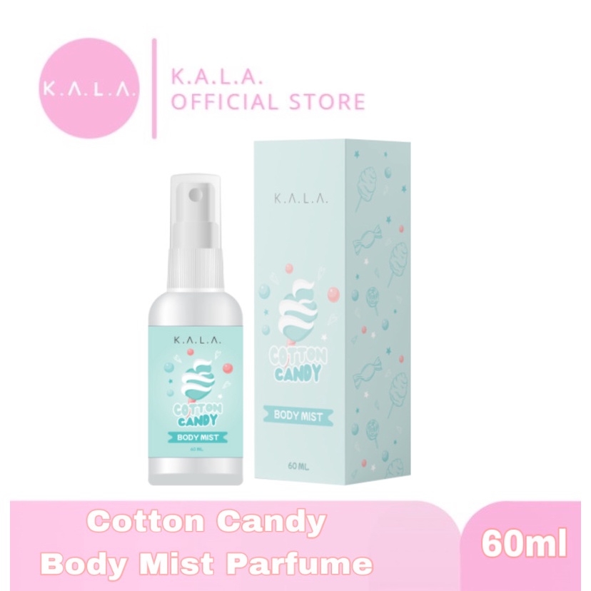 KALA Body Mist Parfum Spray 60ml Parfume Tahan Lama Cotton Candy BPOM