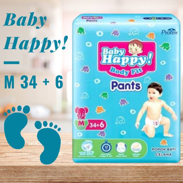 baby happy m 34 6   popok pants  celana 