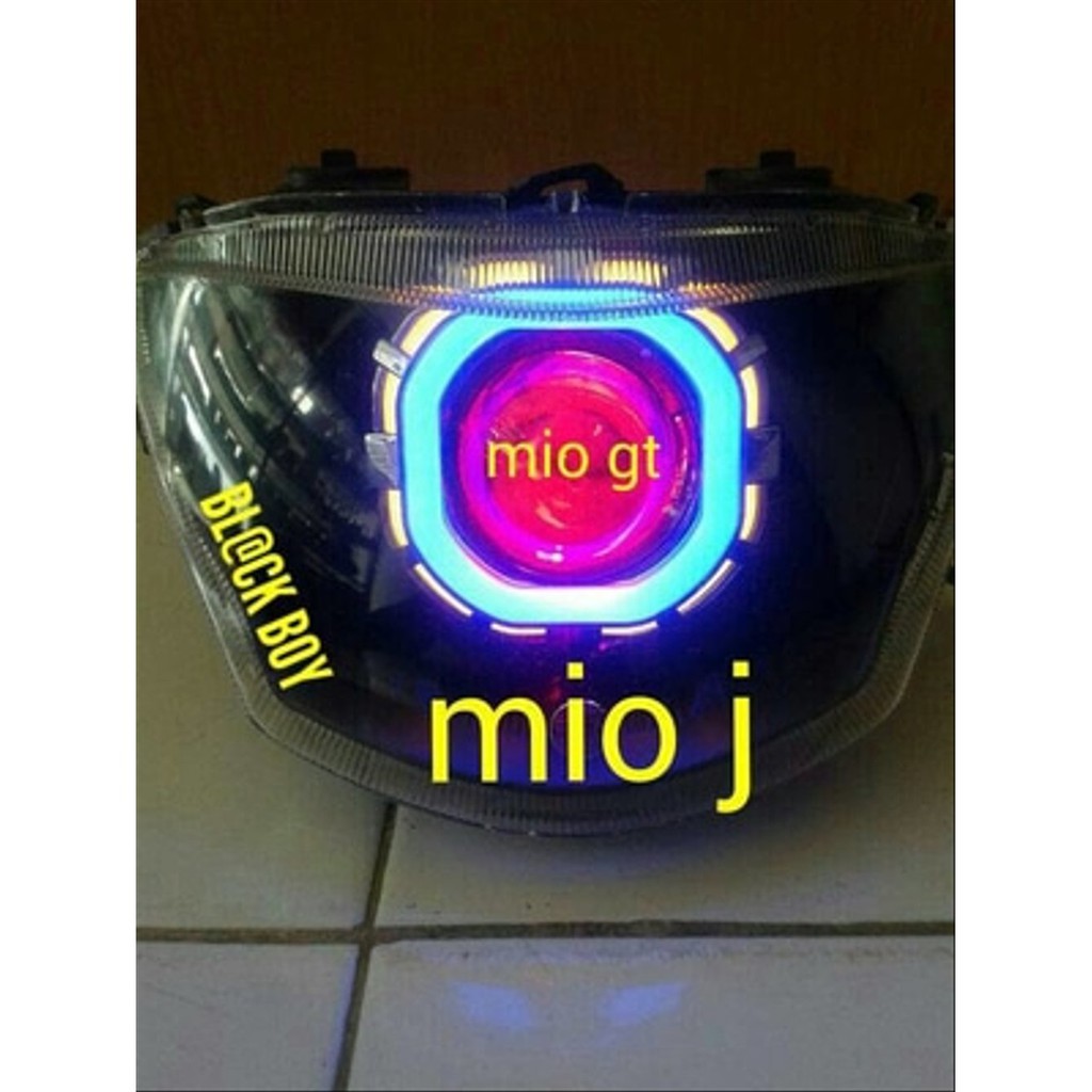 paket projie led plus reflektor lampu depan mio smile mio J mio Z mio GT - led projie mio