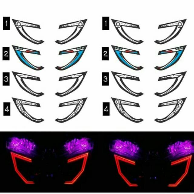 LazyEyes Nmax / Lampu Lazy Eyes Nmax / Variasi Nmax /Aksesoris Nmax / Lampu Variasi Nmax