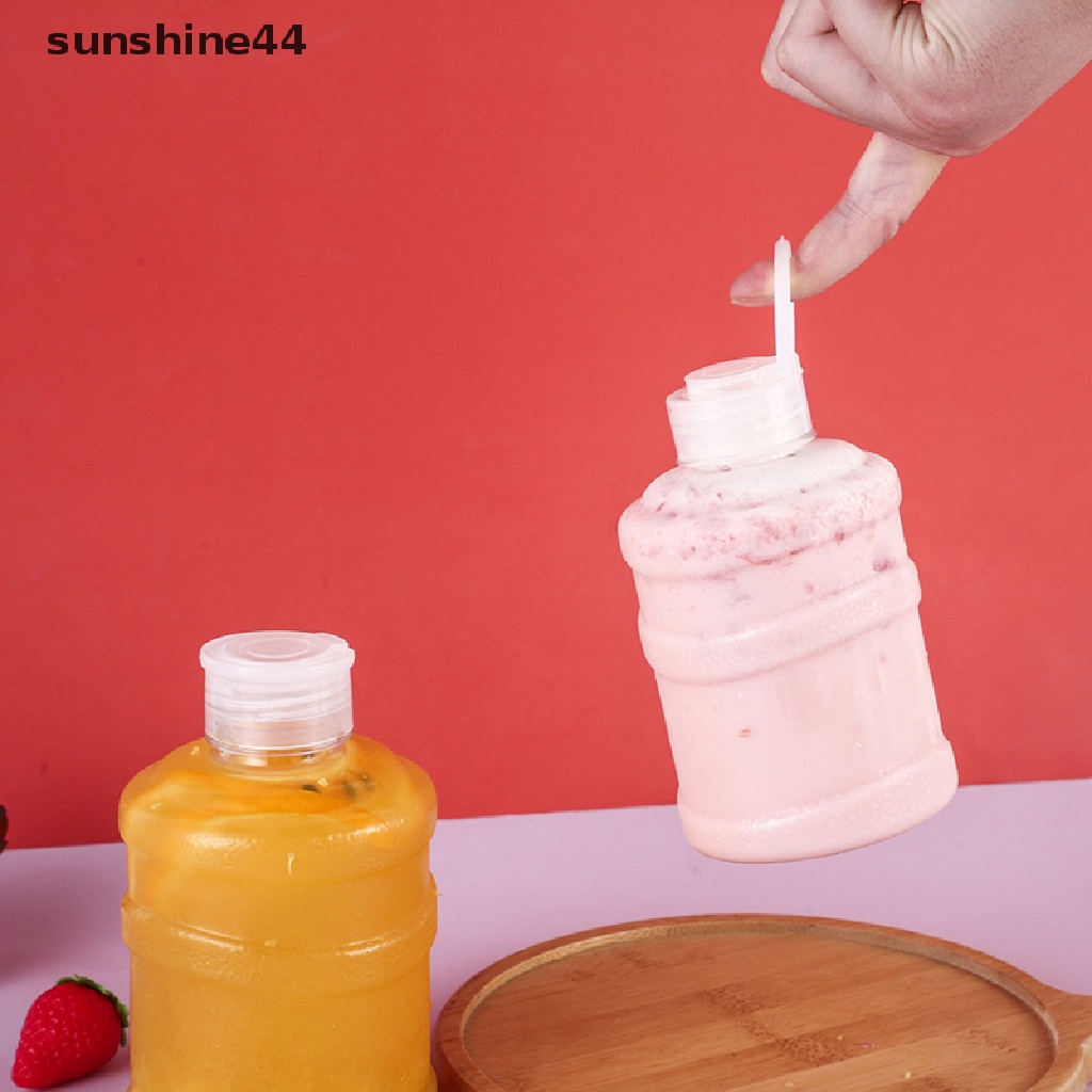 Sunshine 1Pc Botol Minum Plastik Portable 500 / 650ml Untuk Jus / Susu / Teh