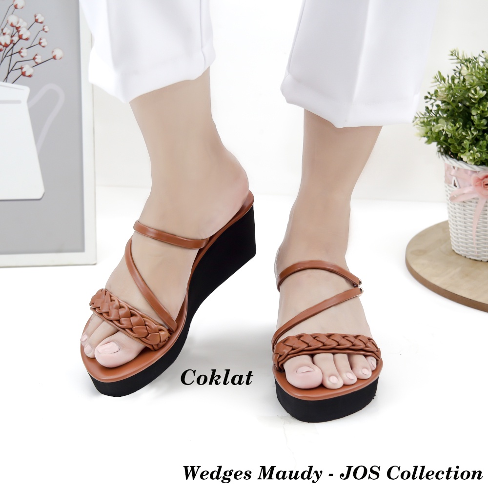 Sandal Wedges Wanita - Maudy Tinggi 7 cm by JOS Collection