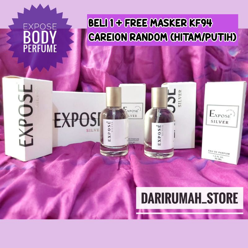 BPOM Parfum Expose Silver Original 35ml Kemasan Baru
