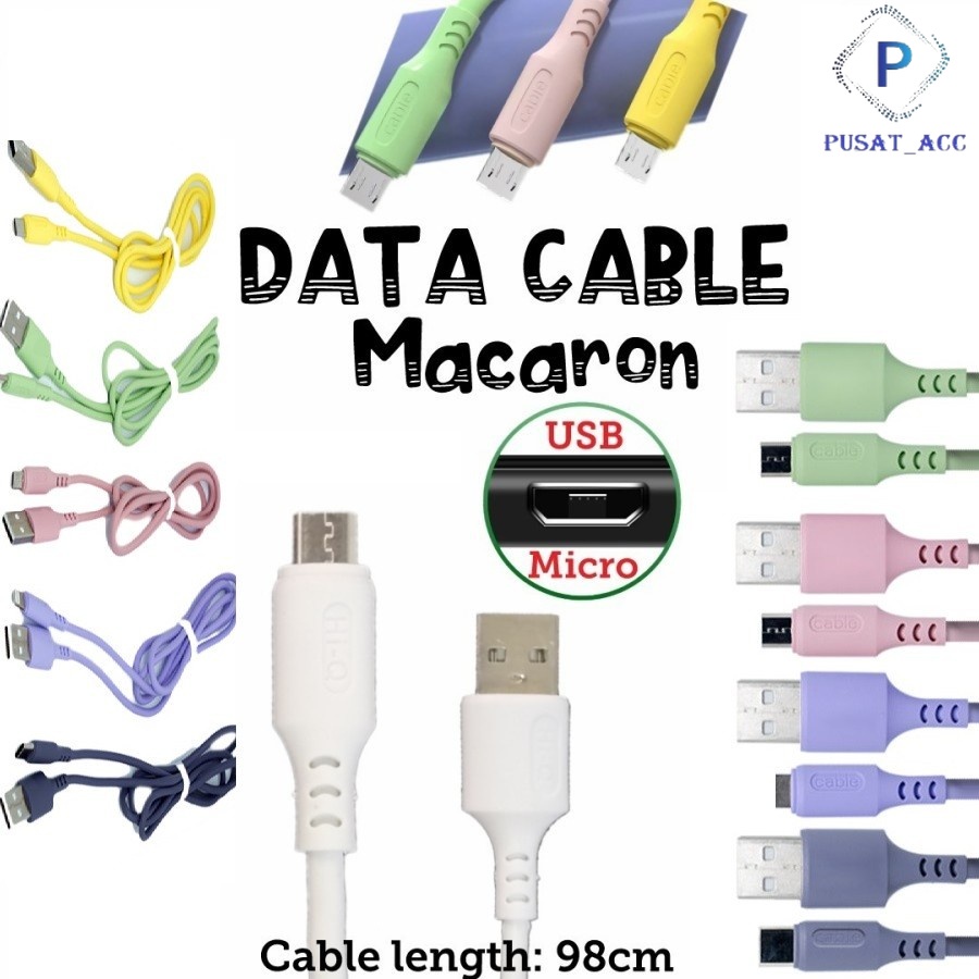 D006 - MACARON KABEL DATA MICRO USB CHARGE