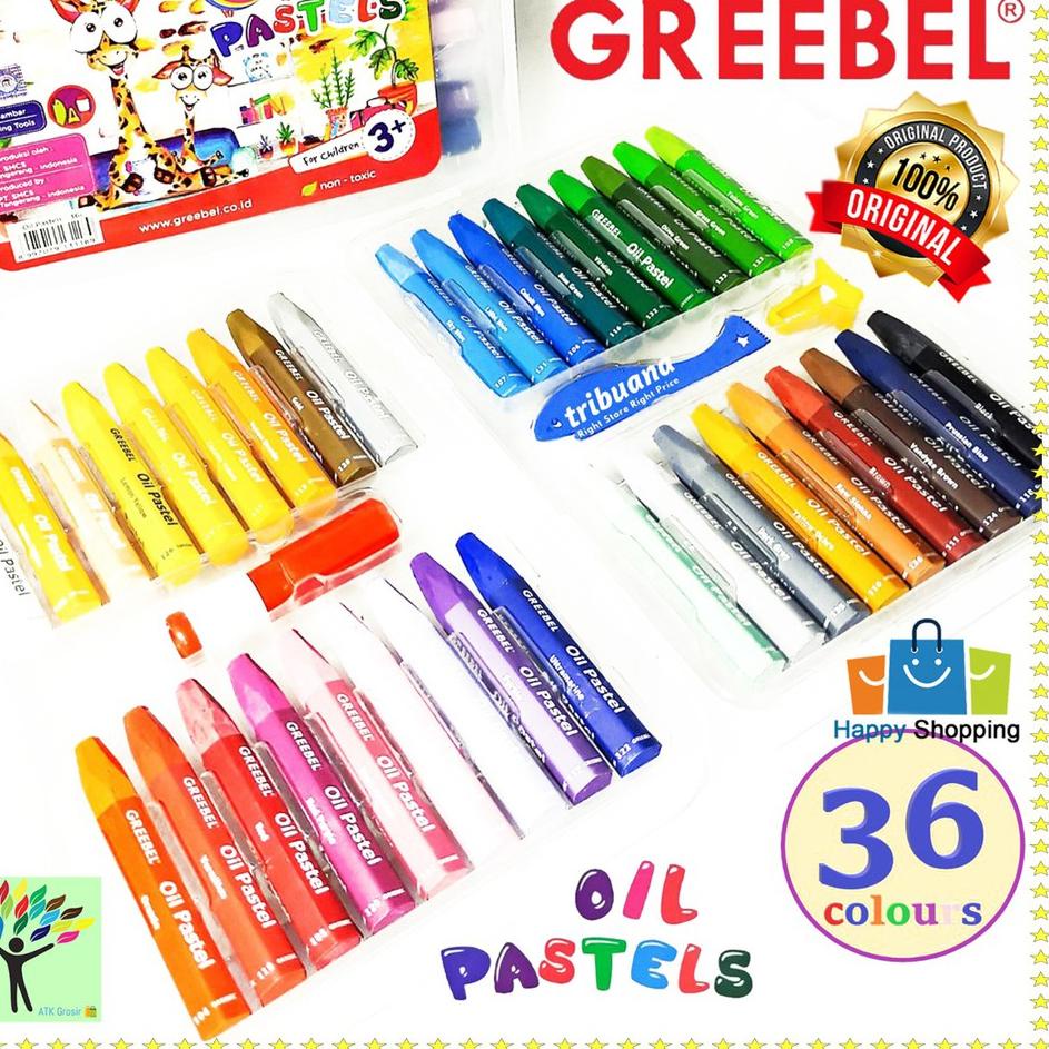 

Paket Surprise Crayon / Oil Pastel 36 Warna - GREEBEL