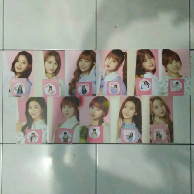 [Official] IZ*ONE IZONE X GMarket Post Card PostCard + Sticker